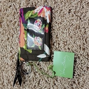 NWT Vera Bradley Zip ID Case in English Rose
